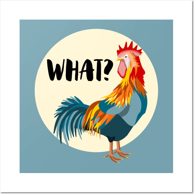 Impatient Rooster Wall Art by mailboxdisco